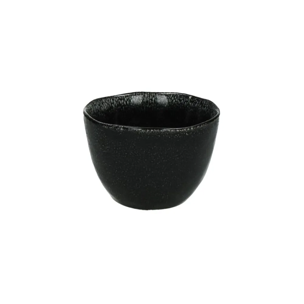 Pomax Vaisselle-PORCELINO EXPERIENCE - mini bol - grès - DIA 10 x H 7 cm - noir