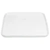 Pomax Vaisselle-PORCELINO SQUARE - assiette plate - porcelaine - L 27 x W 27 x H 1,6 cm - blanc