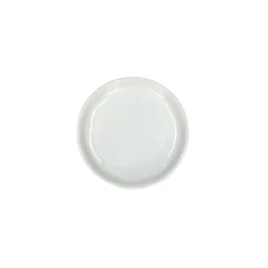 Pomax Vaisselle-PORCELINO SQUARE - assiette apéritif - porcelaine - DIA 9,5 x H 1,6 cm - blanc