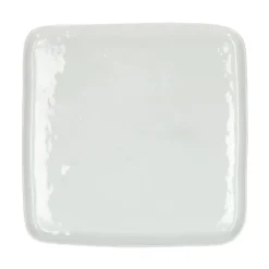 Pomax Vaisselle-PORCELINO SQUARE - assiette plate - porcelaine - L 27 x W 27 x H 1,6 cm - blanc