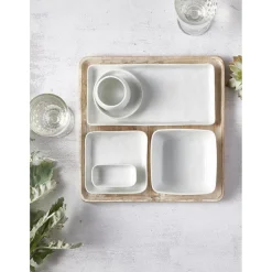 Pomax Vaisselle-PORCELINO SQUARE - gobelet - porcelaine - DIA 7 x H 5 cm - blanc