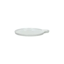 Pomax Vaisselle-PORCELINO WHITE - assiette cuillère - porcelaine - DIA 13 x H 2,2 cm - blanc