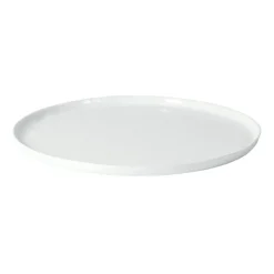 Pomax Vaisselle-PORCELINO WHITE - assiette de présentation - porcelaine - DIA 31 x H 1,3 cm