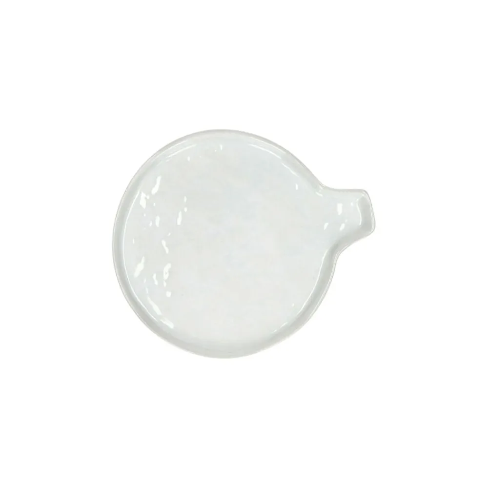 Pomax Vaisselle-PORCELINO WHITE - assiette cuillère - porcelaine - DIA 13 x H 2,2 cm - blanc