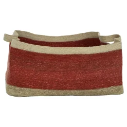 Pomax Bols & Paniers-PORT LOUIS - panier - jonc de mer - L 71 x W 41 x H 33 cm - rouille