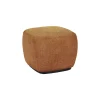 Pomax Poufs-PORTERVILLE - pouf - bouclé - L 51 x W 51 x H 41 cm - camel