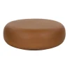 Pomax Poufs-PRETORIA - pouf/table d'appoint - enduit à la chaux - DIA 70 x H 25 cm - terracotta