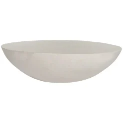 Pomax Tables Basses | Tables-PRETORIA - table basse - enduit à la chaux / métal - DIA 85 x H 25 cm - blanc cassé