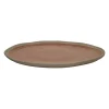 Pomax Vaisselle-PRIMEVAL - assiette plate - porcelaine - L 27 x W 24,3 x H 1,5 cm - terracotta