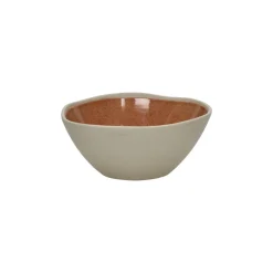 Pomax Vaisselle-PRIMEVAL - bol à céréales - porcelaine - L 16,3 x W 15 x H 6,5 cm - terracotta