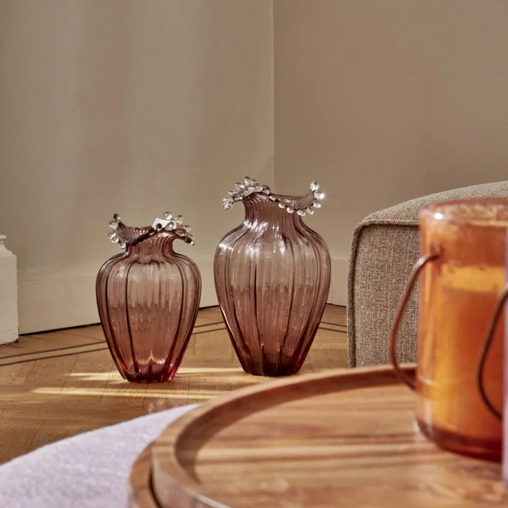 Pomax Vases-PROFUMO - vase - verre - DIA 21 x H 34 cm - figue