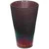 Pomax Vases-PURPLE RAIN - verre - DIA 12,5 x H 19,5 cm - pourpre