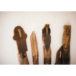 Pomax Objets De Décoration-RAGAZZI - objet déco - bois récupéré - H 75 cm - brun