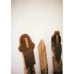 Pomax Objets De Décoration-RAGAZZI - objet déco - bois récupéré - H 75 cm - brun
