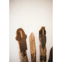 Pomax Objets De Décoration-RAGAZZI - objet déco - bois récupéré - H 150 cm - brun