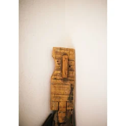 Pomax Objets De Décoration-RAGAZZI - objet déco - bois récupéré - H 75 cm - brun
