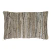 Pomax Coussins-RAW - coussin - cuir recyclé / tissues recyclées - L 50 x W 30 cm - beige