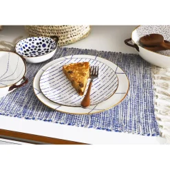 Pomax Linge De Table-REVERIES - set de table - coton - L 48 x W 33 cm - bleu