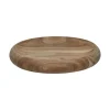 Pomax Saladiers / Plats À Servir-RIGA - plat - bois d'acacia - DIA 20 x H 3 cm - naturel
