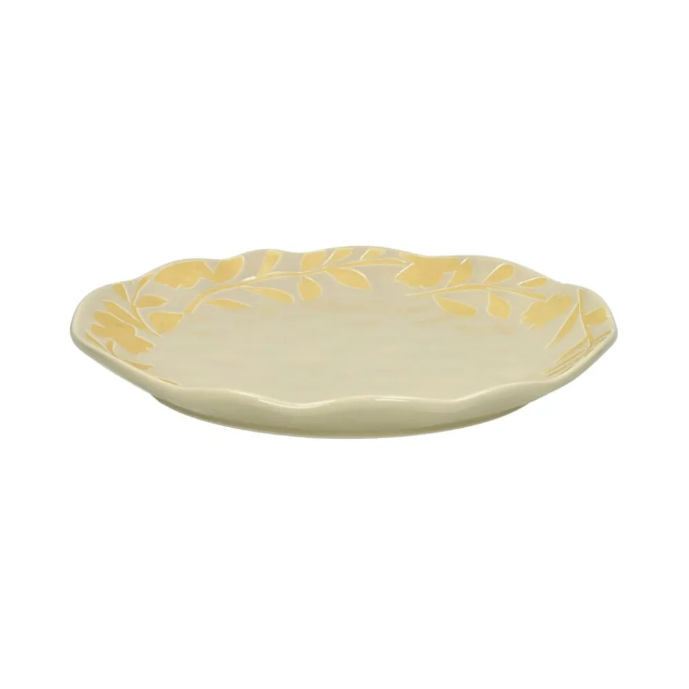 Pomax Vaisselle-ROMANCE - assiette à dessert - porcelaine - DIA 20,3 x H 2 cm - latté