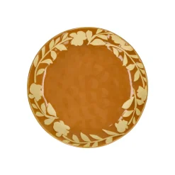 Pomax Vaisselle-ROMANCE - assiette à dessert - porcelaine - DIA 20,3 x H 2 cm - safran