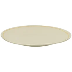 Pomax Vaisselle-ROMANCE - assiette plate - porcelaine - DIA 26,5 x H 2,5 cm - latté