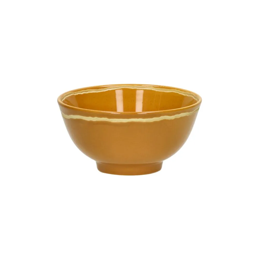 Pomax Vaisselle-ROMANCE - bol à céréales - porcelaine - DIA 11,5 x H 6 cm - safran