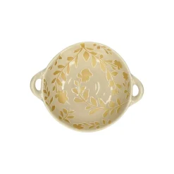 Pomax Saladiers / Plats À Servir-ROMANCE - bol - porcelaine - L 17,5 x W 13,7 x H 5 cm - latté