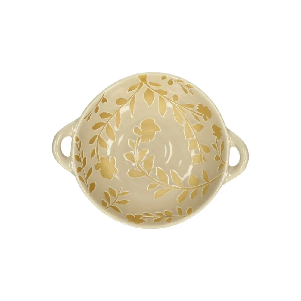 Pomax Saladiers / Plats À Servir-ROMANCE - bol - porcelaine - L 17,5 x W 13,7 x H 5 cm - latté