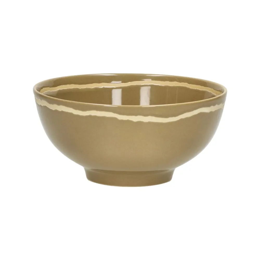 Pomax Vaisselle-ROMANCE - bol à soupe - porcelaine - DIA 15 x H 7 cm - cumin