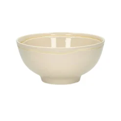Pomax Vaisselle-ROMANCE - bol à soupe - porcelaine - DIA 15 x H 7 cm - latté