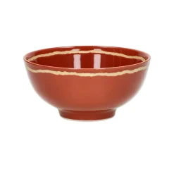 Pomax Vaisselle-ROMANCE - bol à soupe - porcelaine - DIA 15 x H 7 cm - paprika