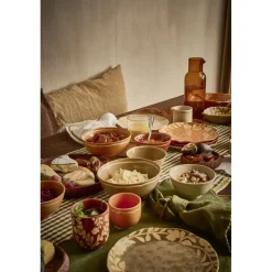Pomax Vaisselle-ROMANCE - bol à soupe - porcelaine - DIA 15 x H 7 cm - safran
