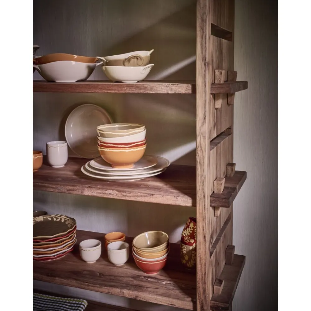 Pomax Vaisselle-ROMANCE - bol à soupe - porcelaine - DIA 15 x H 7 cm - paprika