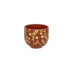 Pomax Vaisselle-ROMANCE - gobelet - porcelaine - DIA 7 x H 6 cm - paprika