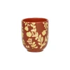 Pomax Vaisselle-ROMANCE - gobelet - porcelaine - DIA 7 x H 8 cm - paprika