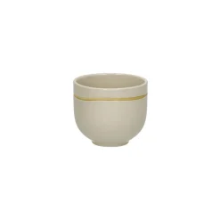 Pomax Vaisselle-ROMANCE - tumbler - porcelaine - DIA 7 x H 6 cm - latté
