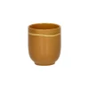 Pomax Vaisselle-ROMANCE - tumbler - porcelaine - DIA 7 x H 8 cm - safran