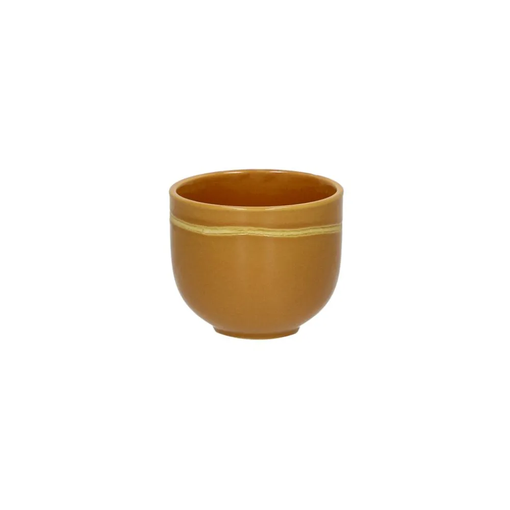 Pomax Vaisselle-ROMANCE - tumbler - porcelaine - DIA 7 x H 6 cm - safran