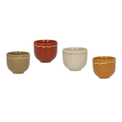 Pomax Vaisselle-ROMANCE - tumbler - porcelaine - DIA 7 x H 6 cm - latté