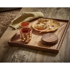 Pomax Vaisselle-ROMANCE - tumbler - porcelaine - DIA 7 x H 8 cm - safran