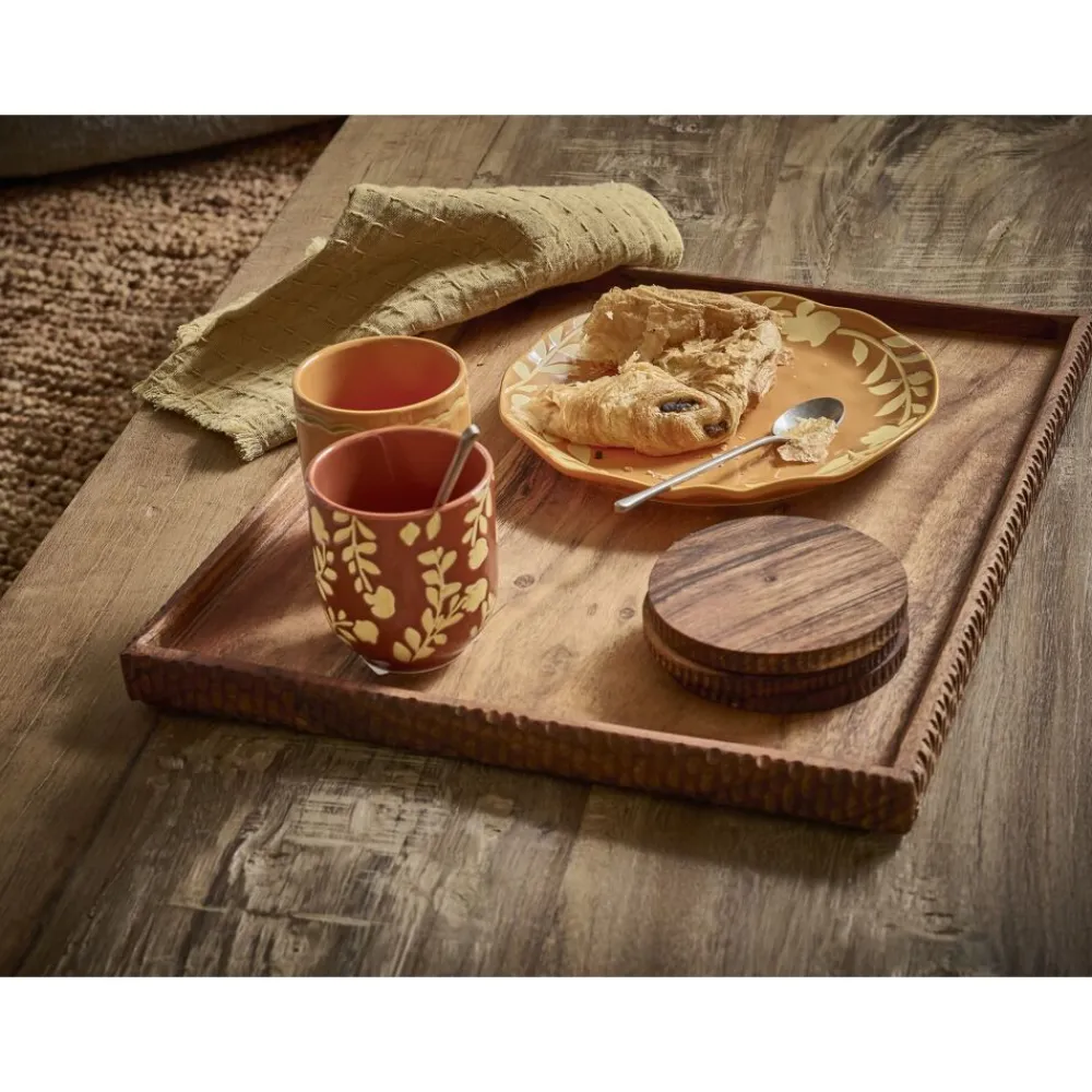 Pomax Vaisselle-ROMANCE - tumbler - porcelaine - DIA 7 x H 8 cm - safran