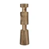 Pomax Chandeliers-ROTELLO - bougeoir - bois de mangier - DIA 12,5 x H 50,5 cm - naturel