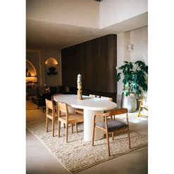 Pomax Chandeliers-ROTELLO - bougeoir - bois de mangier - DIA 12,5 x H 50,5 cm - naturel