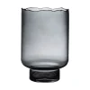 Pomax Photophores / T-lights-ROZANNA - photophore - verre - DIA 20 x H 30 cm - fumé