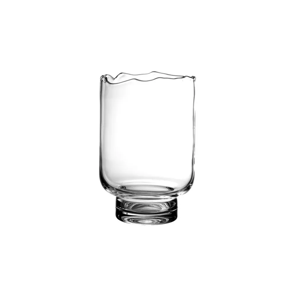 Pomax Photophores / T-lights-ROZANNA - photophore - verre - DIA 11 x H 16 cm - transparent