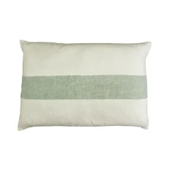 Pomax Coussins-SAINT-TROPEZ - coussin - lin - L 65 x W 45 cm - vert