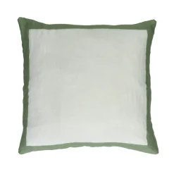 Pomax Coussins-SAINT-TROPEZ - coussin - lin - L 50 x W 50 cm - vert