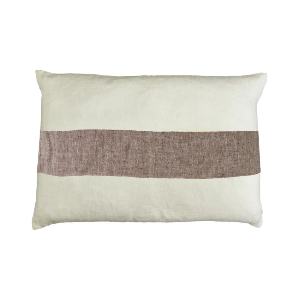 Pomax Coussins-SAINT-TROPEZ - coussin - lin - L 65 x W 45 cm - rouille