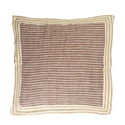 Pomax Coussins-SAINT-TROPEZ - coussin - lin / coton - L 50 x W 50 cm - rouille